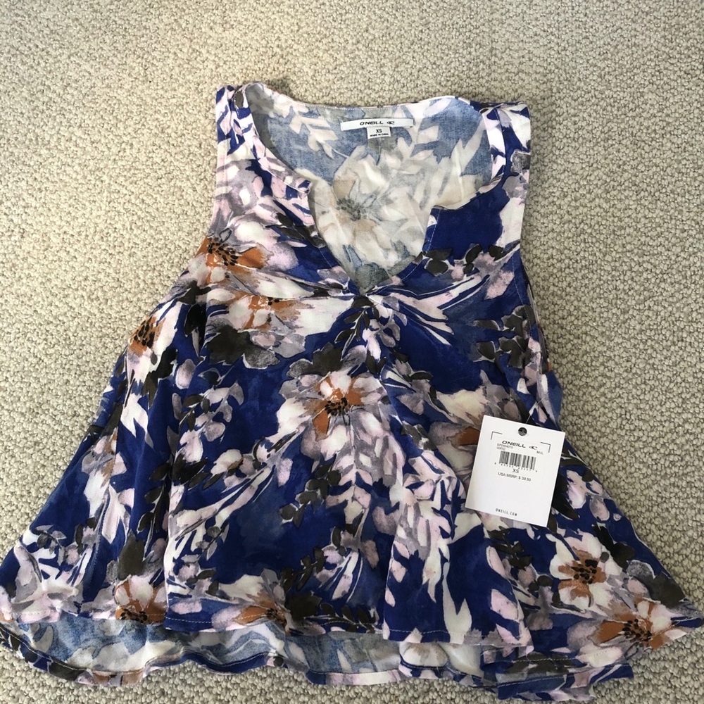 NWT XS O’Neill Floral Top